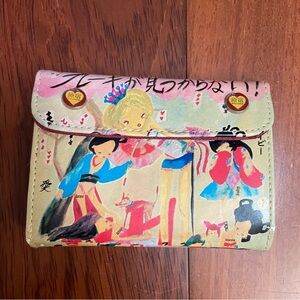 Harajuku Lovers Watercolors Wallet L.A.M.B. Gwen‎ Stefani WY2K Rare HTF READ B13